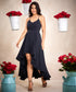 High Low Elegant Blue Maxi Dress